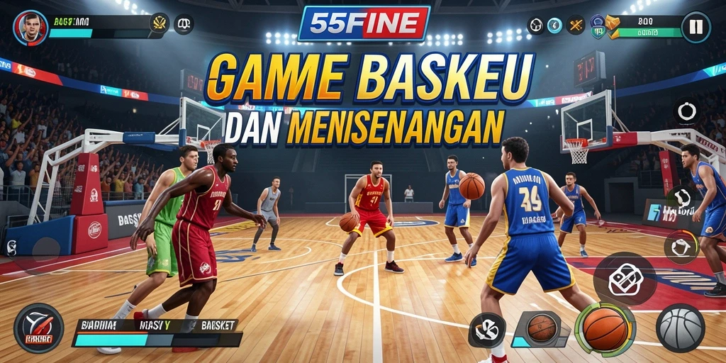 Antarmuka permainan <strong>55FIVE</strong> yang menarik dan fungsional.