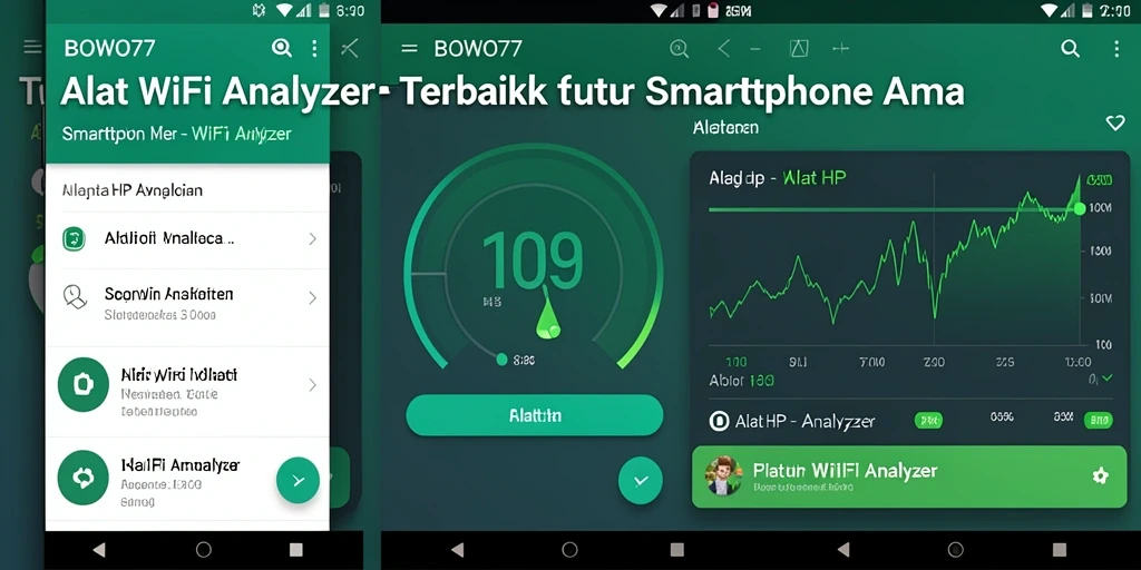 Antarmuka BOWO77 yang intuitif menampilkan analisis WiFi secara jelas.