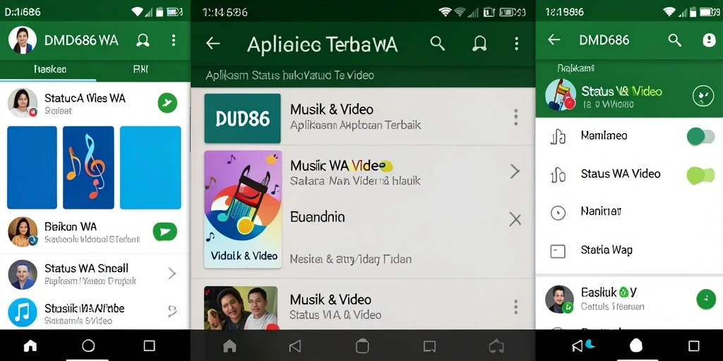 Tampilan antarmuka DMD686 yang memudahkan pengeditan video-status.