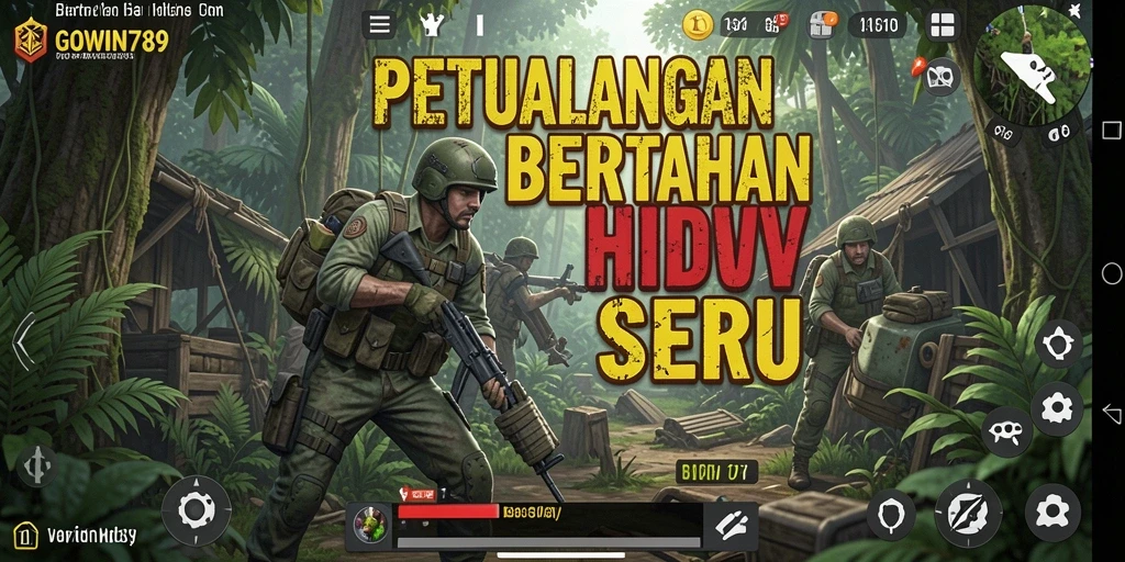 Antarmuka permainan GOWIN789 dengan fitur Bertahan Hidup yang menarik.