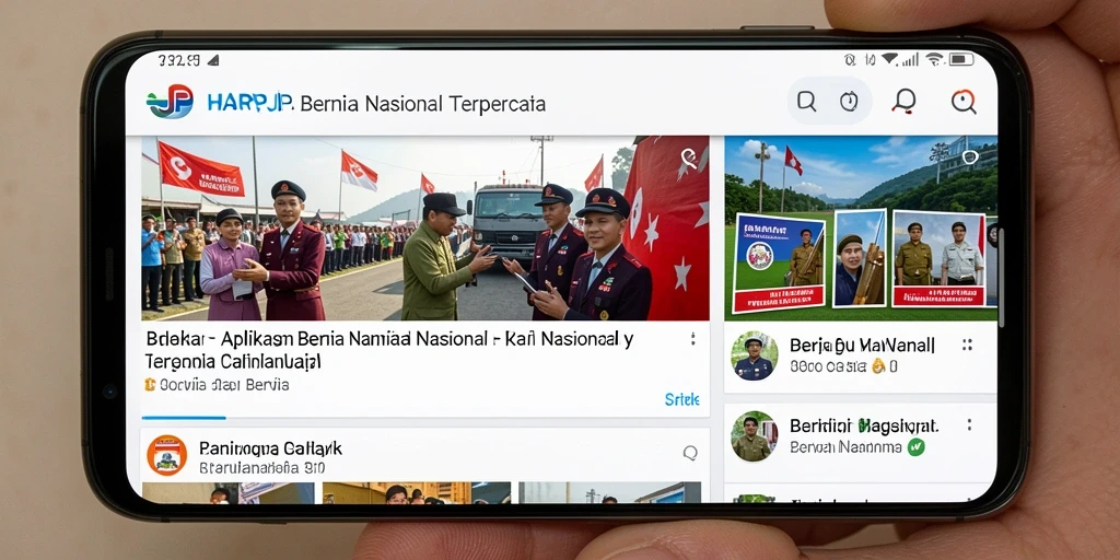 Antarmuka aplikasi HARAPJP yang informatif dan user-friendly.