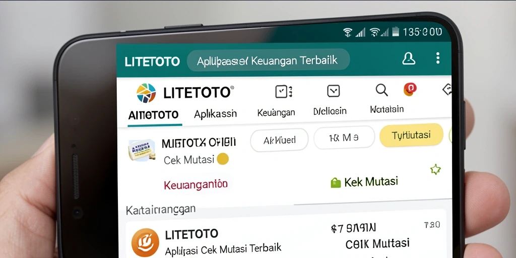 Antarmuka LITETOTO menampilkan informasi mutasi keuangan secara jelas.