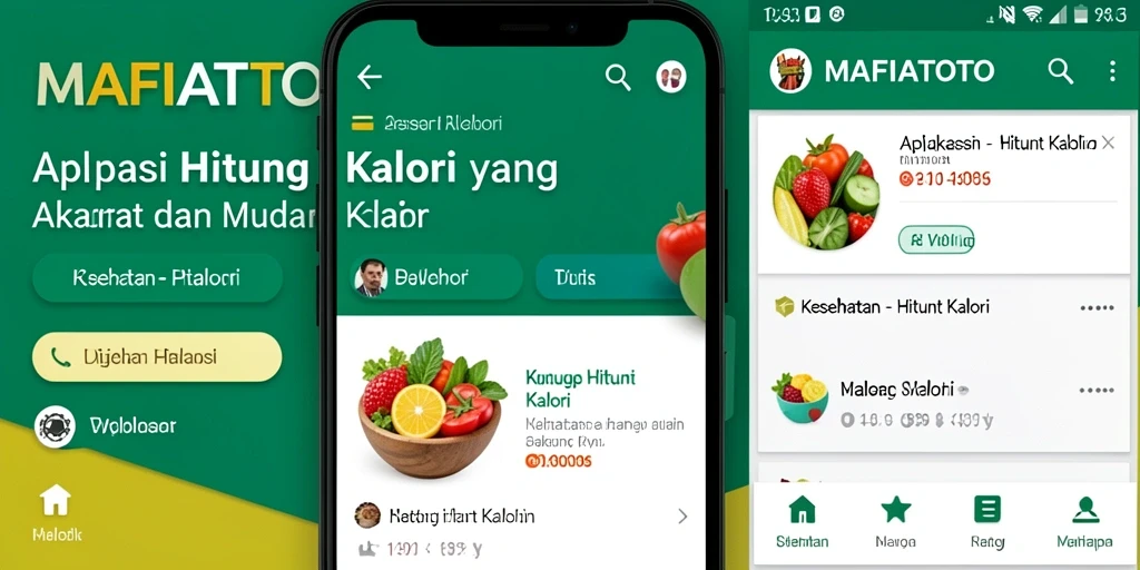 Tampilan antarmuka aplikasi MAFIATOTO untuk menghitung kalori dengan mudah.