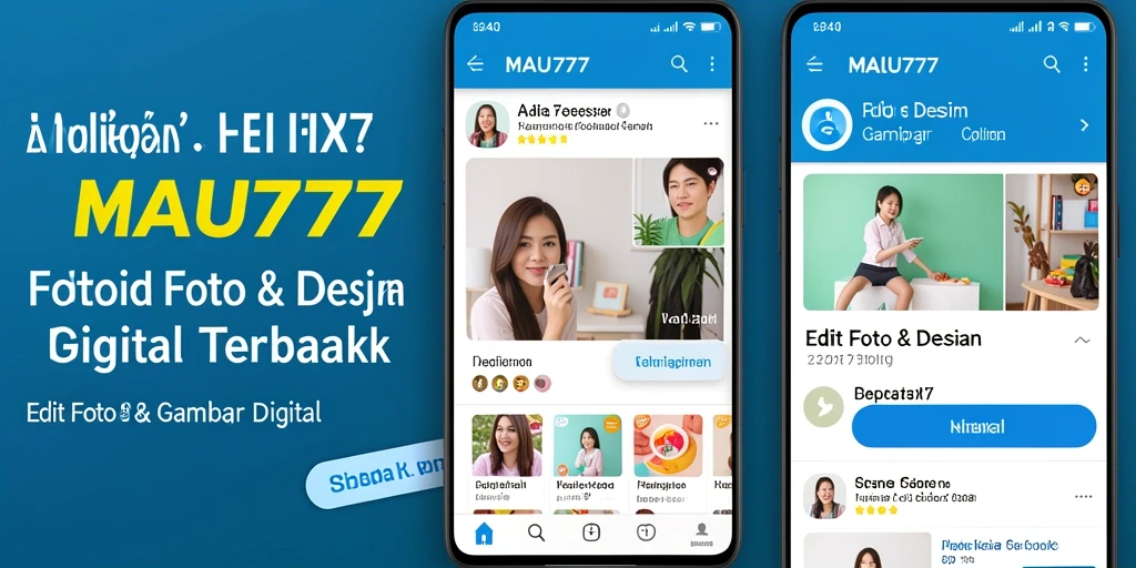 Tampilan antarmuka aplikasi MAU777 yang user-friendly untuk Gambar Digital.