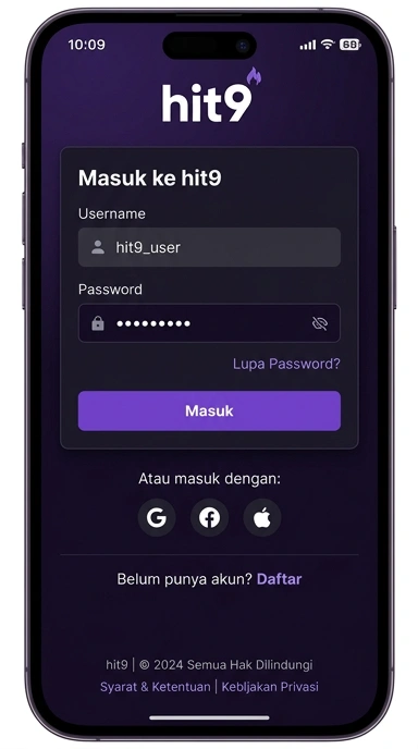 Cara Masuk Akun hit9 Mudah dan Cepat